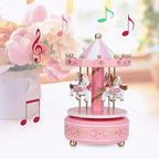 Pink Carousel Cake Topper – Birthday & Party Decoration
