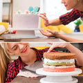 Plastic Cake Turntable | 360° Rotating Cake Decorating Stand
