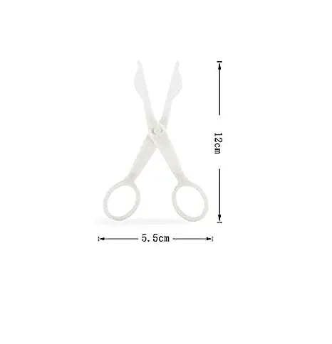 Flower Scissors for Cake Decoration – Plastic Cream Flower Making Tool