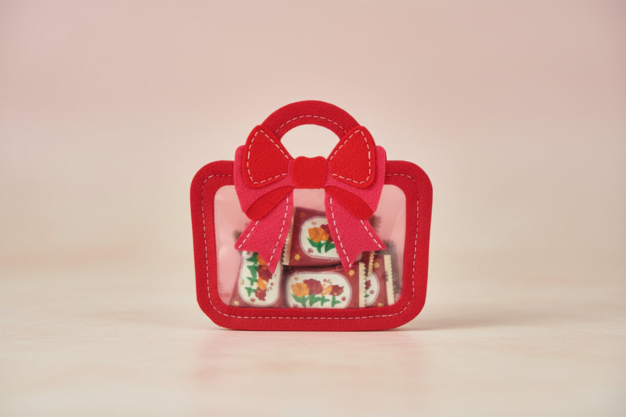 Red Plastic Pouch Bag | Durable Multipurpose Packaging Pouch