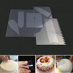 9 Pcs Flexible Cake Scraper Set – Plastic Icing & Dough Scrapers