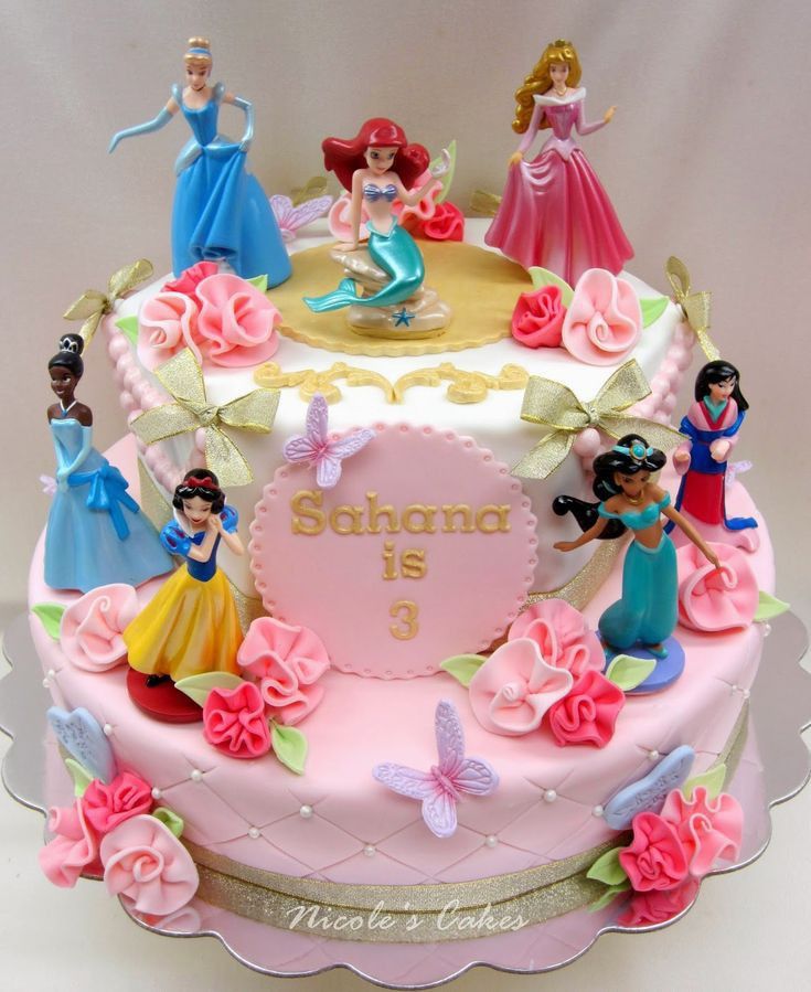 Princess Cake Topper Toy Set – 6 Pcs for Birthday & Kids Party Decoration