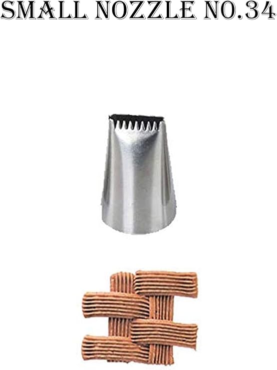 Basket Weave Piping Nozzle for Cake Decoration – Stainless Steel