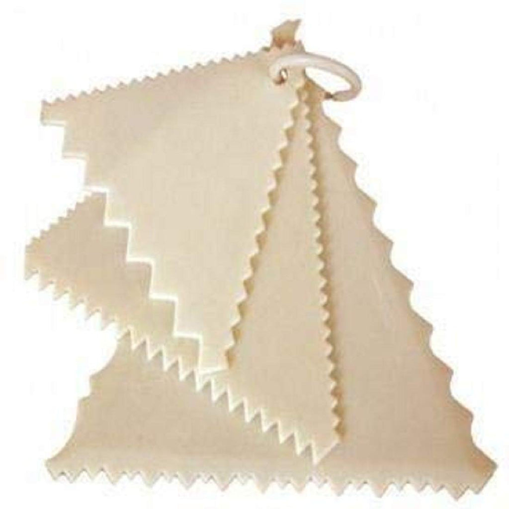 Triangle Scraper for Cake Decorating – Plastic 3 Pc Set