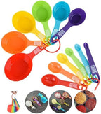 Plastic Measuring Spoons Set – Kitchen Cooking & Baking Tools