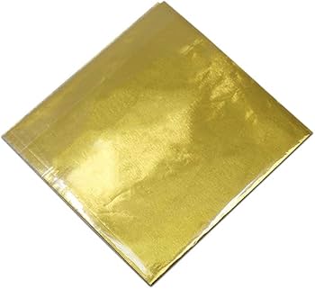 Golden Chocolate Wrapper Cut Foil – Small Size (200 Sheets) | Cake & Confectionery Packaging