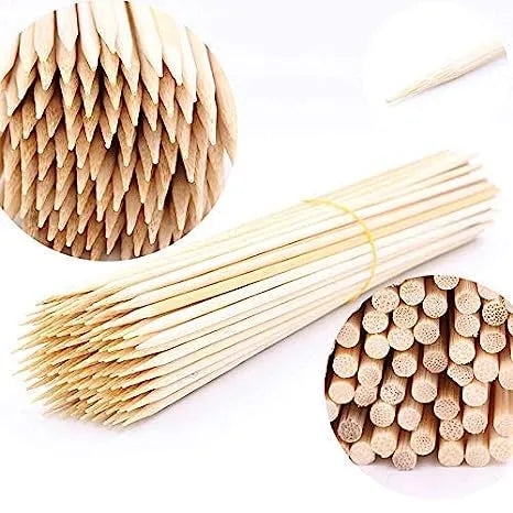 10 inch Bamboo Skewers Sticks for Grilling & BBQ – 100 pcs