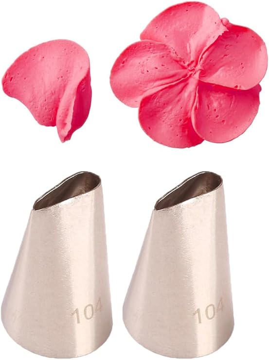 Petal Nozzle for Cake Decorating – Stainless Steel Flower Piping Tip