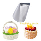 Basket Weave Piping Nozzle for Cake Decoration – Stainless Steel
