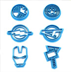 Avengers Theme Cake Cutter Set | Superhero Fondant & Cookie Cutter for Birthday Cakes