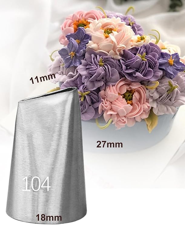 Petal Nozzle for Cake Decorating – Stainless Steel Flower Piping Tip