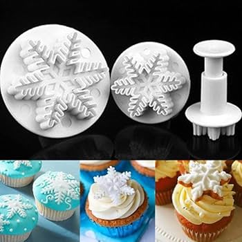 Snowflake Shape Cake & Cookie Cutter | Fondant Cutter | Baking Decoration Tool