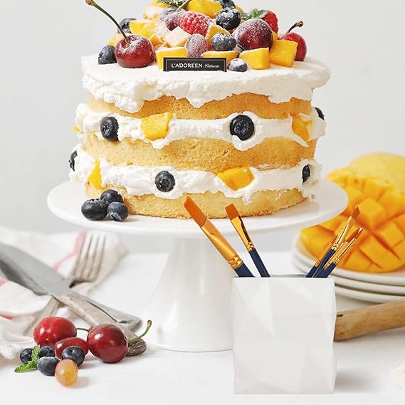 6-Piece Cake Decorating Paint Brush Set – Fondant & Icing Tools for Baking