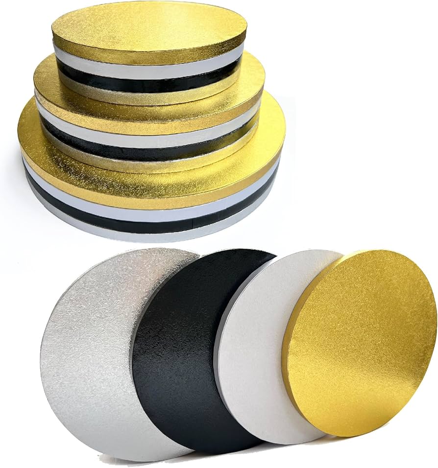 10 Inch Cake Drum Board | Matt Finish Heavy-Duty Cake Base | Assorted Colours