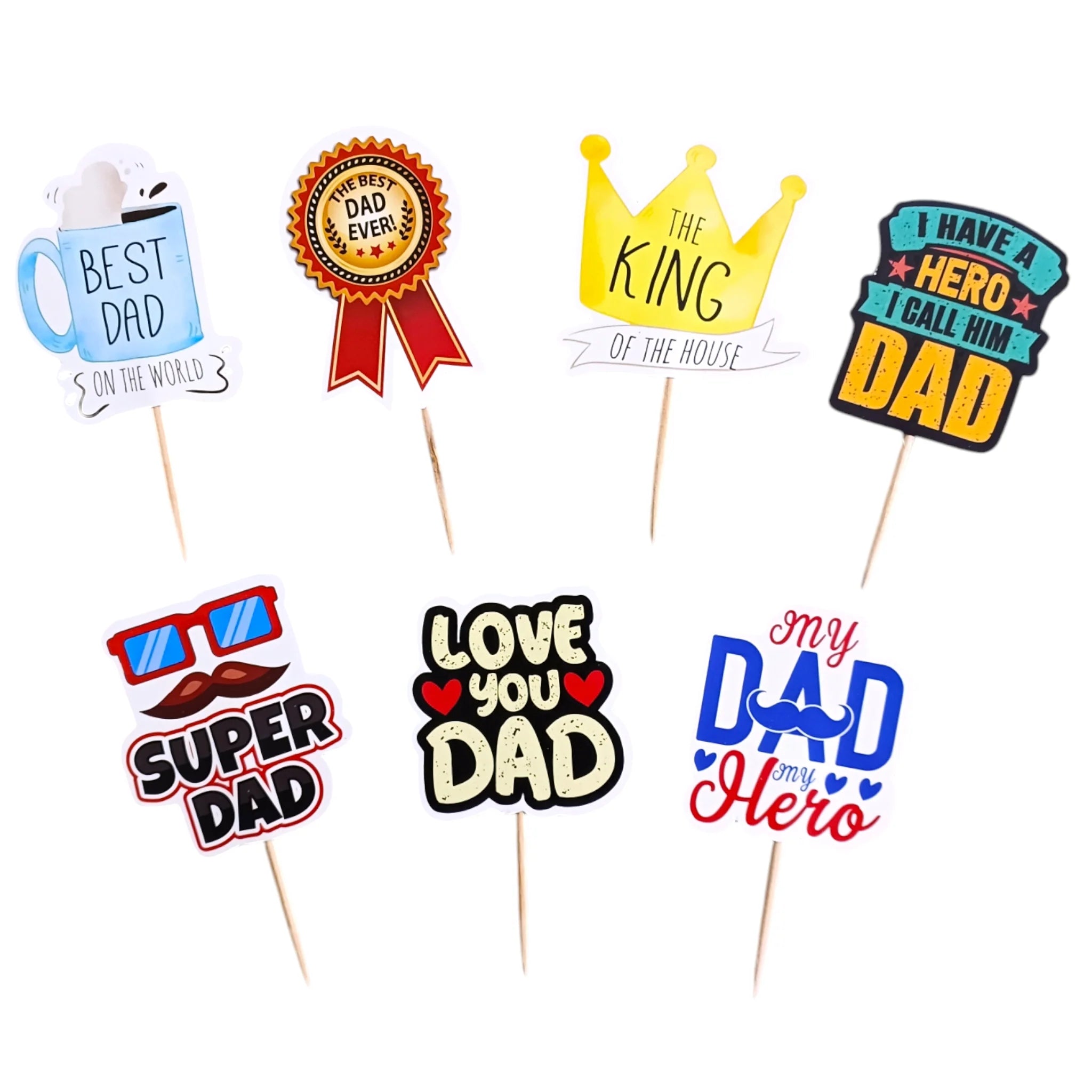 Dad Cake Topper | Father’s Day Cake Decoration | Birthday & Special Occasion Cake Accessory