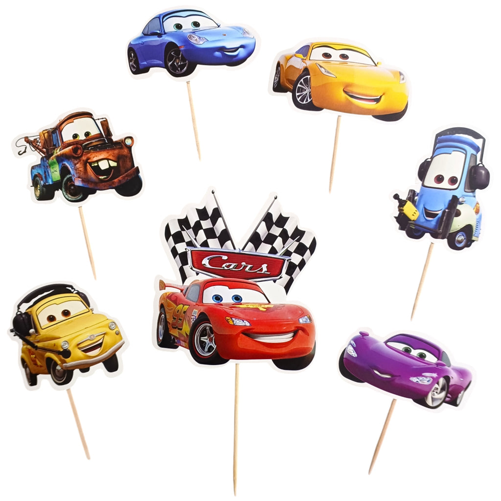 Car Theme Cake Topper | Birthday Cake Decoration | Non-Acrylic Cake Topper