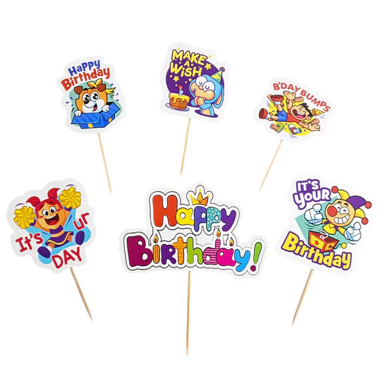 Happy Birthday Cake Topper – Non-Acrylic | Cake Decoration Supplies
