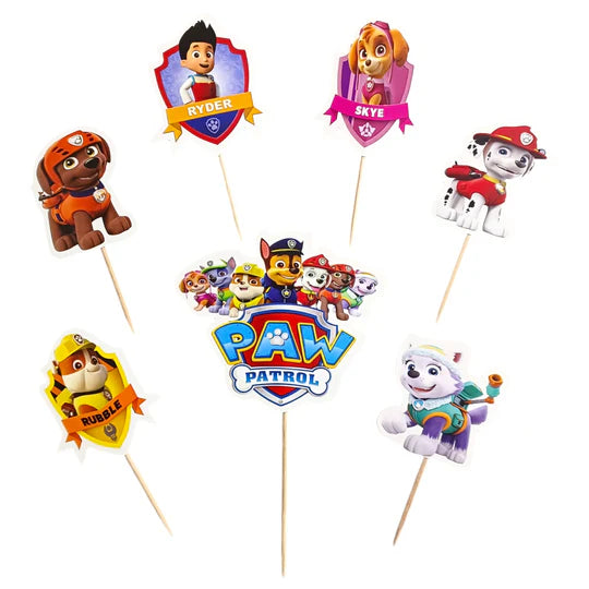 Paw Patrol Theme Cake Topper | Edible Cake Decoration for Birthday Cake