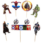 Super Hero Theme Cake Topper | Birthday Cake Decoration for Kids | Non-Acrylic