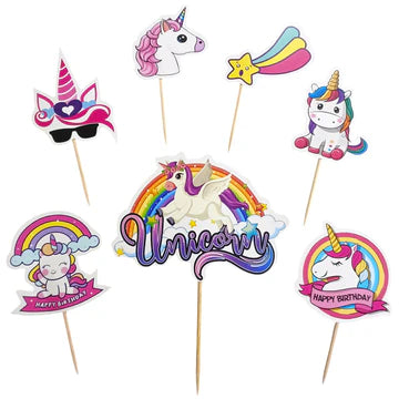 Unicorn Cake Topper – Magical Birthday & Party Decoration for Cakes