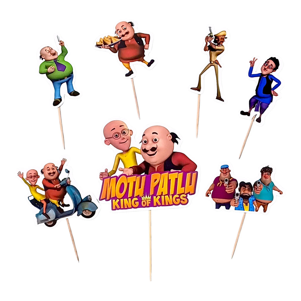 Motu Patlu Cake Topper – Kids Birthday Cake Decoration