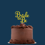 Golden Glitter Cake Topper – “Bride to Be” P14 | Wedding & Bachelorette Party Decoration