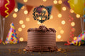 Black Glitter Happy Birthday Cake Topper | P1 Birthday Decoration