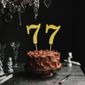 7 Number Glitter Paper  Cake Topper – Birthday & Anniversary Decoration