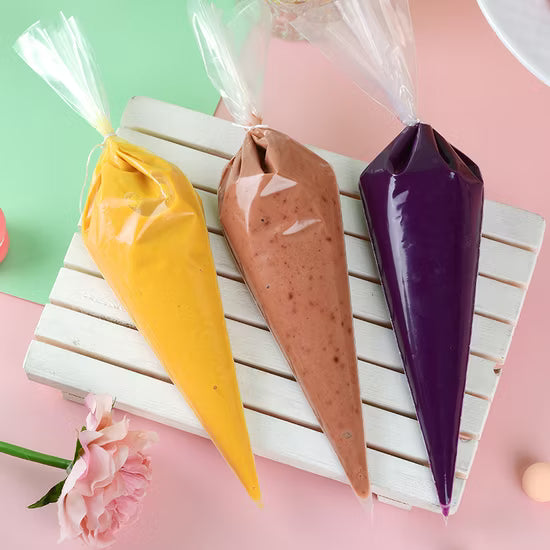 Medium Disposable Piping Bags for Cake Decoration – 100 Pcs