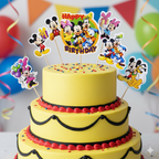 Mickey Mouse Cake Topper | Cartoon Birthday Cake Decoration | Party Cake Accessory