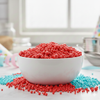 50g Red Sugar Balls for Cake Decoration | Edible Sprinkles