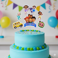 Cocomelon Theme Birthday Cake Topper | Kids Cartoon Cake Decoration