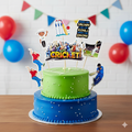 Cricket Cake Topper | Birthday & Sports Theme Cake Decoration | Cake Material
