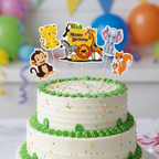 Jungle Theme Cake Topper for Birthday | Safari Animals Cake Decoration