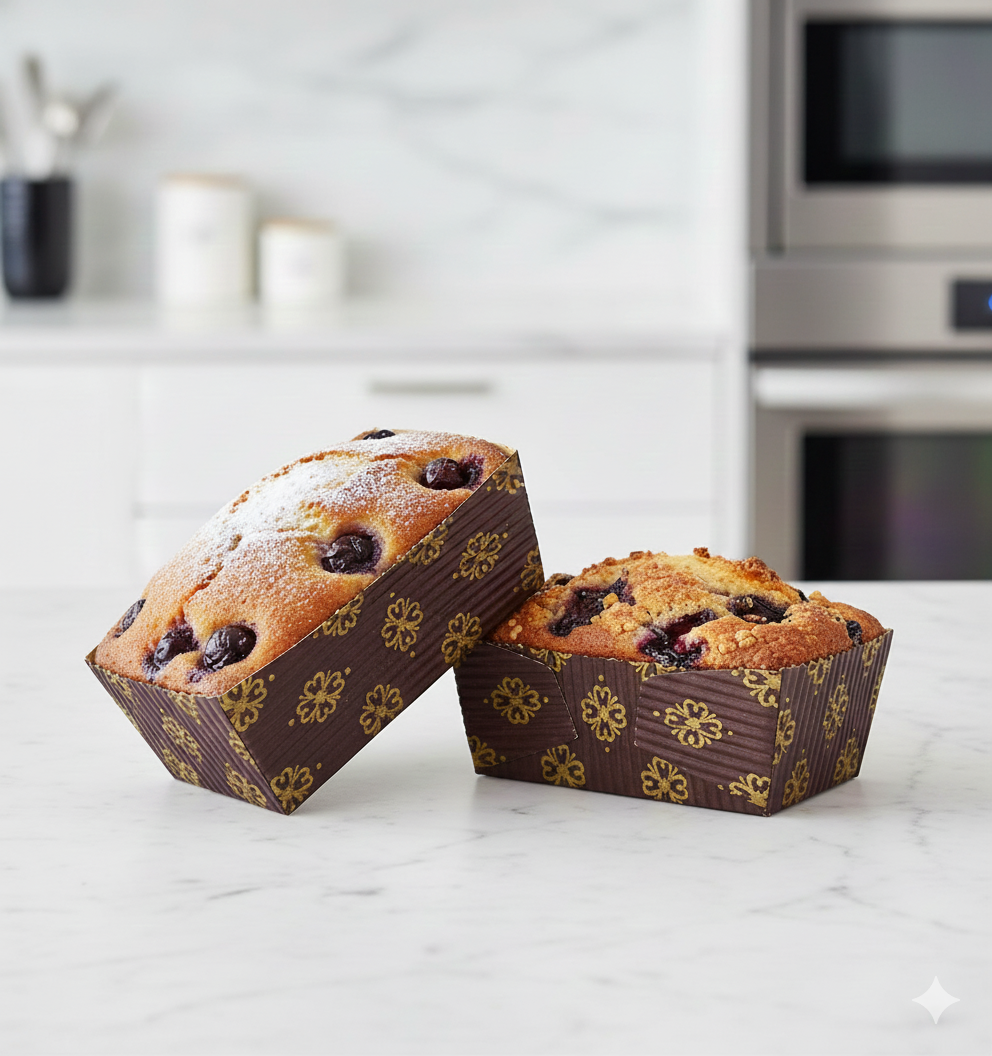 10 Pcs Brownie Mould 6.5×6.5×3 cm | BakeStable Brown Square Baking Cups