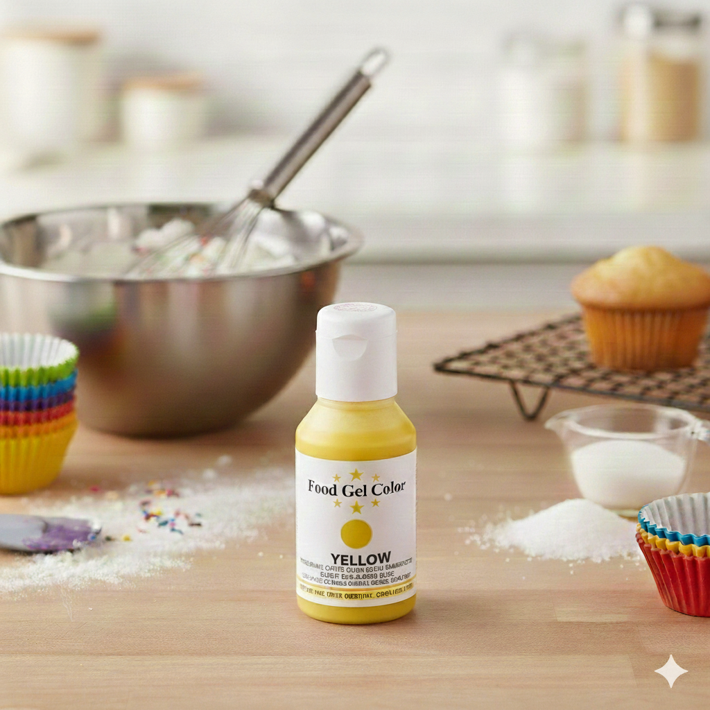 Bake Haven Premium Gel Food Colour – Lemon Yellow | Baking & Cake Decoration Colour