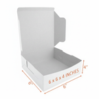 10 Pcs 6x6x4 Cake Box  – Regular Duplex Quality (Sada quality)