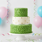 50g Light Green Sugar Balls | Cake Sprinkles for Decoration