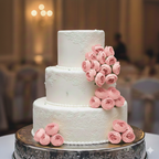 1 Pc Peach Peony Artificial Flower for Cake Decoration