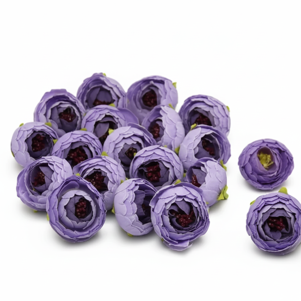 1 Pc Purple Peony Artificial Flower for Cake Decoration