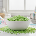 50g Light Green Sugar Balls | Cake Sprinkles for Decoration