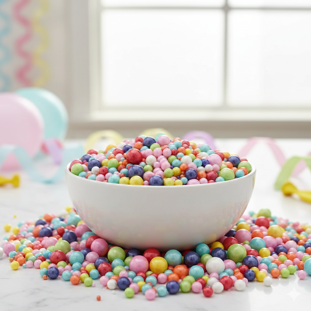 50g Multicolour Sugar Balls | Cake Sprinkles for Decoration