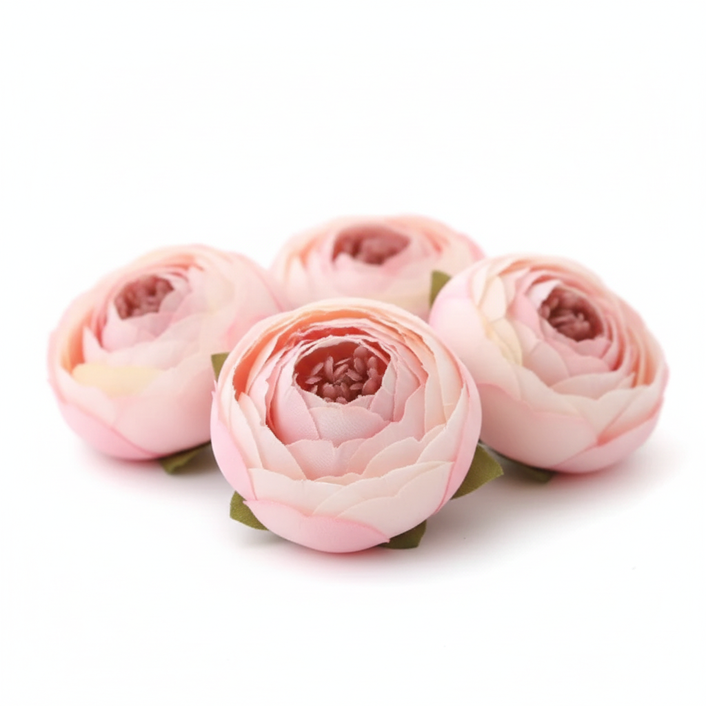 1 Pc Peach Peony Artificial Flower for Cake Decoration