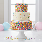 20g Multicolour Star Sprinkles – Cake Decoration, Cupcake & Dessert Topping