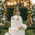 HBD029 | 5 inch Ohh Baby Acrylic Cake Topper | Golden Colour | Party Cake Decoration