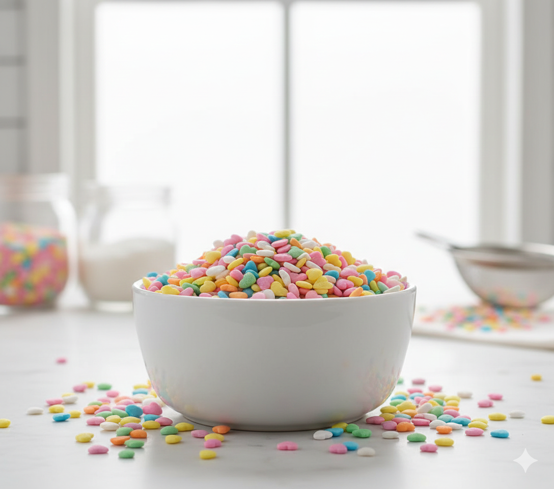 20g Multicolour Heart Sprinkles for Cake Decoration
