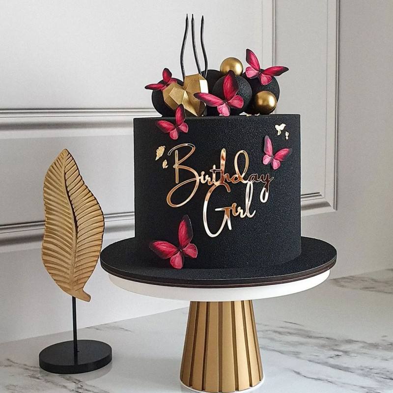 SD4 | Side Acrylic Cake Topper for Birthday & Celebration Cakes