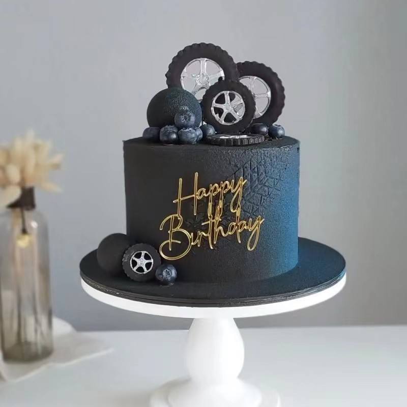 SD6 | Side Acrylic Cake Topper for Birthday & Celebration Cakes