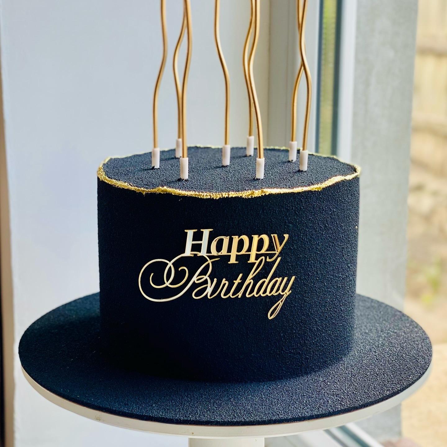 SD1 | Side Acrylic Cake Topper for Birthday & Celebration Cakes