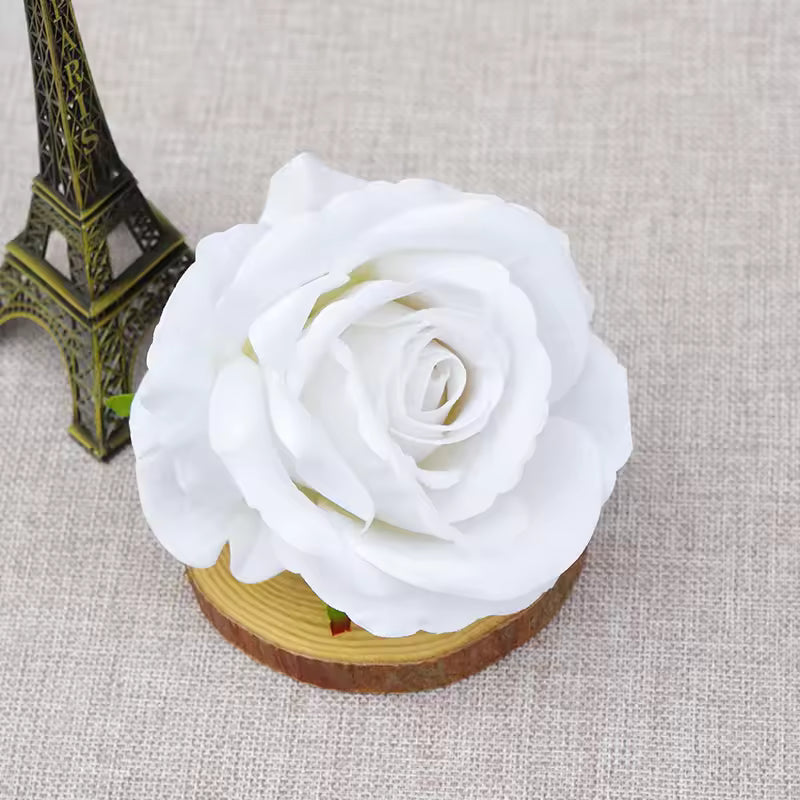 1 Pc Small White Rose Cake Decoration